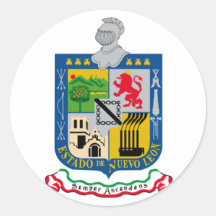 Nuevo Leon, Mexico Round Sticker