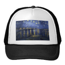 Nuit étoilée au-dessus du Rhône Casquettes De Camionneur