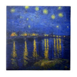 Nuit étoilée au-dessus du Rhône par Vincent van Go Carreaux