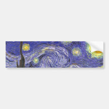 Nuit étoilée de Van Gogh, post impressionnisme vin Adhésif Pour Voiture