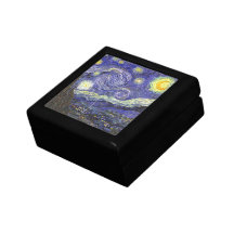 Nuit étoilée de Van Gogh, post impressionnisme vin Boîtes À Souvenirs