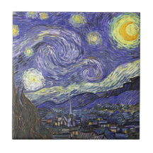 Nuit étoilée de Van Gogh, post impressionnisme vin Carreau En Céramique
