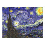 Nuit étoilée de Van Gogh, post impressionnisme vin Cartes Postales