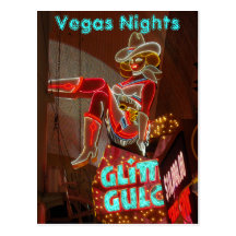 Nuits de Las Vegas Carte Postale