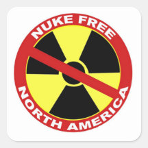 Nuke Free North America Sticker