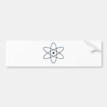 NUKE (silver) Bumper Stickers
