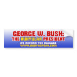Nukyular President Bumper Sticker bumper stickers