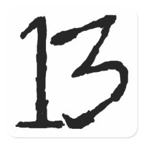 Number13 Sticker