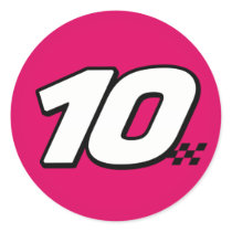 Number 10 - Sticker
