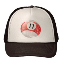 NUMBER 11 BILLIARDS BALL - ERODED STYLE MESH HAT