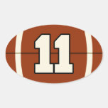Number 11 Football Sticker.