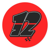 Number 12 - Sticker