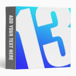 Number 13 3 ring binder