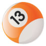 NUMBER 13 BILLIARDS BALL ROUND STICKER