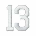 Number 13 embroidered shirts