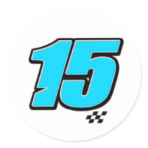 Number 15 - Sticker