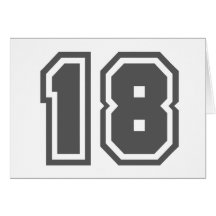 Number 18 cards