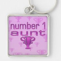 Number 1 Aunt Keychains