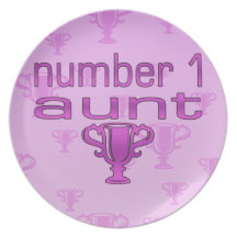 Number 1 Aunt Plates