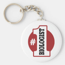 Number 1 Biologist Keychain