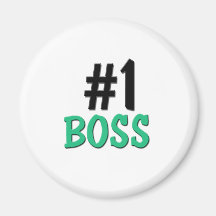 Number 1 Boss Fridge Magnets