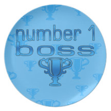 Number 1 Boss in Blue Plate