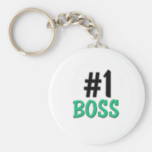 Number 1 Boss Keychain
