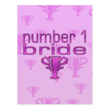 Number 1 Bride Postcards