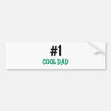 Number 1 Cool Dad Bumper Stickers