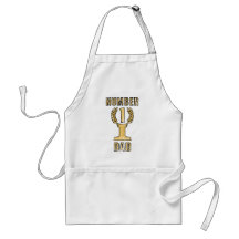 Number 1 Dad Aprons