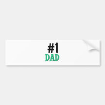 Number 1 Dad Bumper Stickers