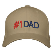 Number 1 Dad Embroidered Baseball Hat Baseball Cap