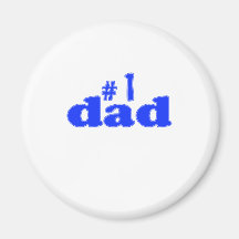 "Number 1 Dad" Fridge Magnets