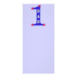Number #1 Dad Full Color Rack Card