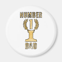 Number 1 Dad Magnet