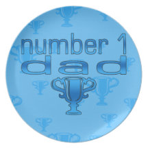 Number 1 Dad Plate