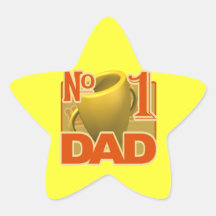 Number 1 Dad Stickers