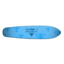 Number 1 Doctor in Blue Skate Deck