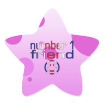 Number 1 Friend in British Flag Colours for Girls