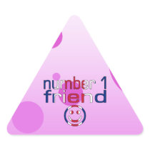 Number 1 Friend in British Flag Colours for Girls