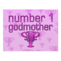 Number 1 Godmother Post Card