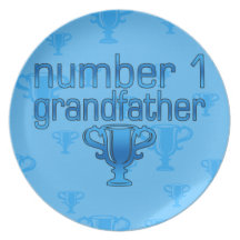 Number 1 Grandfather Plates