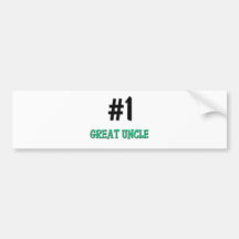 Number 1 Great Uncle Bumper Stickers