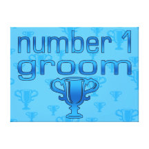 Number 1 Groom Gallery Wrap Canvas