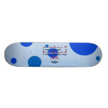 Number 1 Husband in American Flag Colours Skate Deck