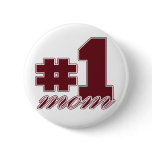 Number 1 Mom buttons