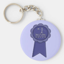 Number 1 Mom Keychain