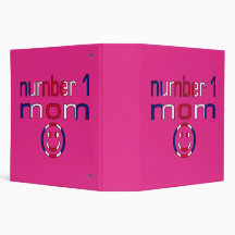 Number 1 Mom ( Mom's Birthday & Mother's Day ) Vinyl Binder