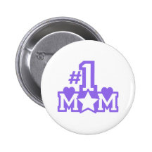 Number 1 Mom Pinback Button
