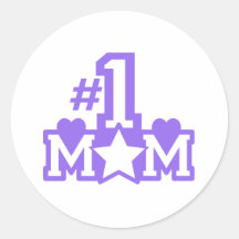 Number 1 Mom Stickers